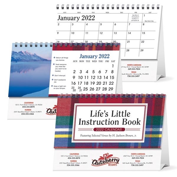 Life's Little Instruction Book Desk 2022 Calendar | Everythingswag Usa