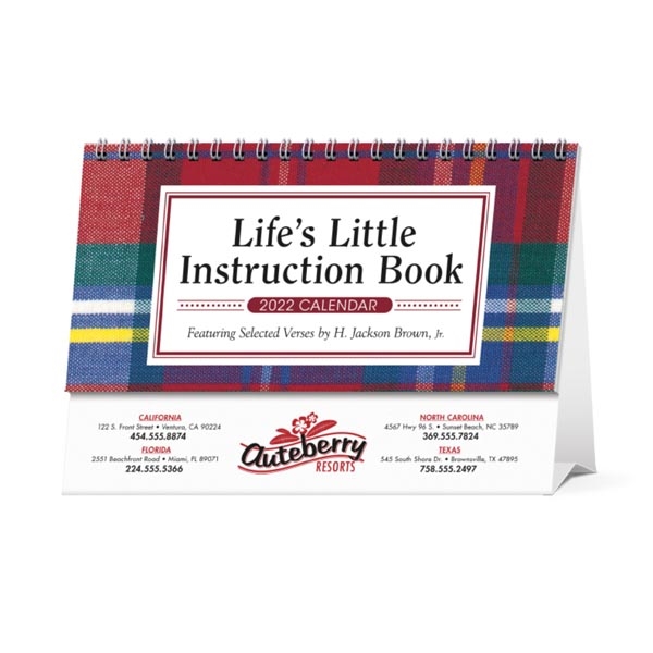 Life's Little Instruction Book Desk 2022 Calendar | Everythingswag Usa
