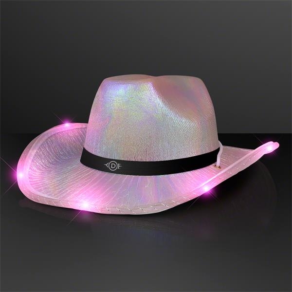 Light Up Iridescent Space Cowgirl Hat 