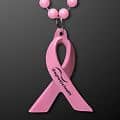 Breast Cancer Awareness Pink Ribbon Beads (No Light)