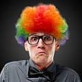 Rainbow Clown Costume Wig