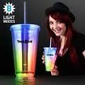 Light Up Multicolor Deluxe Double Wall Tumblers