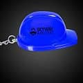 Blue Plastic Construction Hat Bottle Opener Key Chain