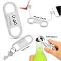 Bottle Opener Charging Cable Keychain