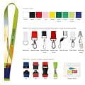 5/8 Polyester 4 Color Lanyard
