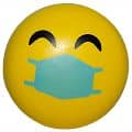 Happy PPE Emoji Squeezies® Stress Reliever