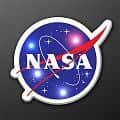LED NASA Pin with Blinking Space Lights