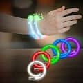 11" Coil Tube Bracelets w/Flashing LED Lights