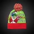 Happy Holiday LED Knit Hat