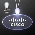 Light Up Promotional Acrylic Oval Necklace with LED