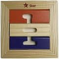 Colorful Wooden Star Puzzle