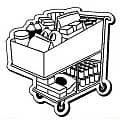 Shopping Cart Stock Shape Magnet