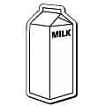 Milk Carton Stock Shape Magnet