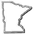Minnesota Stock Shape State Magnet