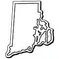 Rhode Island Stock Shape State Magnet