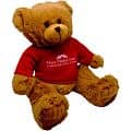 12" Tan Peter Bear  with t-shirt and one color imprint