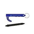 Antibacterial Touch Free Keychain with Stylus Pen