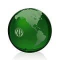 Globe Paperweight - Green