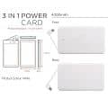 SlenderCharger 4000mAh Credit Card Size Charger Built In Cha