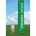 Single-Sided 14' Banner Flag w/Ground Stake- Dye Sublimated