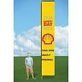 Double-Sided 14' Banner Flag w/Ground Stake - Dye Sublimated