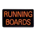 Running Boards 13" x 24" Simulated Neon Sign