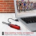 Bike Tail Light USB Rechargeable Red Color High Intensity