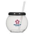 20 Oz. Fish Bowl Cup With Straw