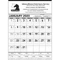 Black & White Contractor Memo 2022 Calendar