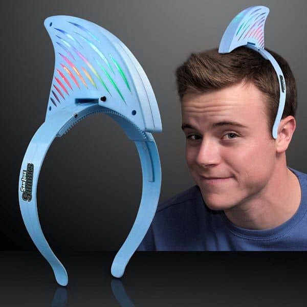 Light up LED Shark Fin Headband