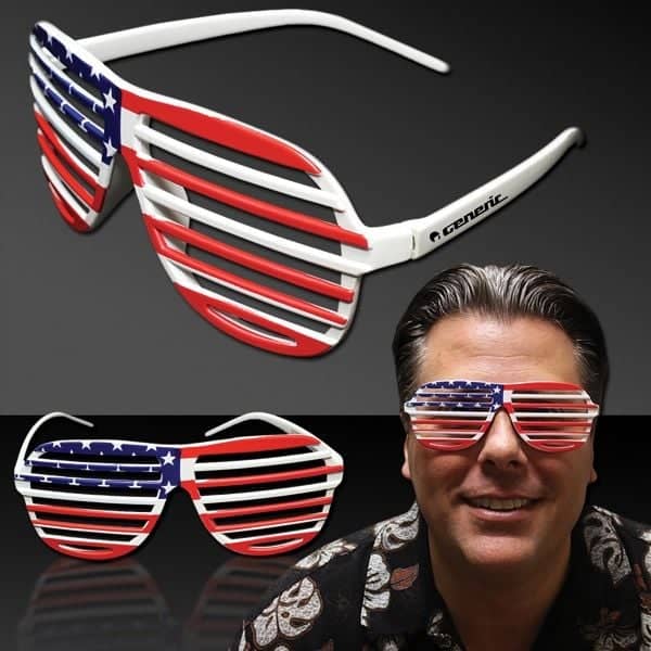 Patriotic Slotted Glasses
