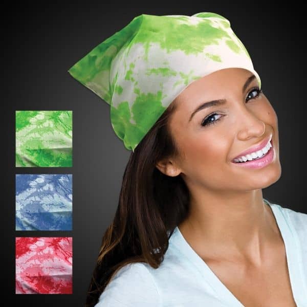 Tie Dyed Bandanas - 19" - Assorted Colors