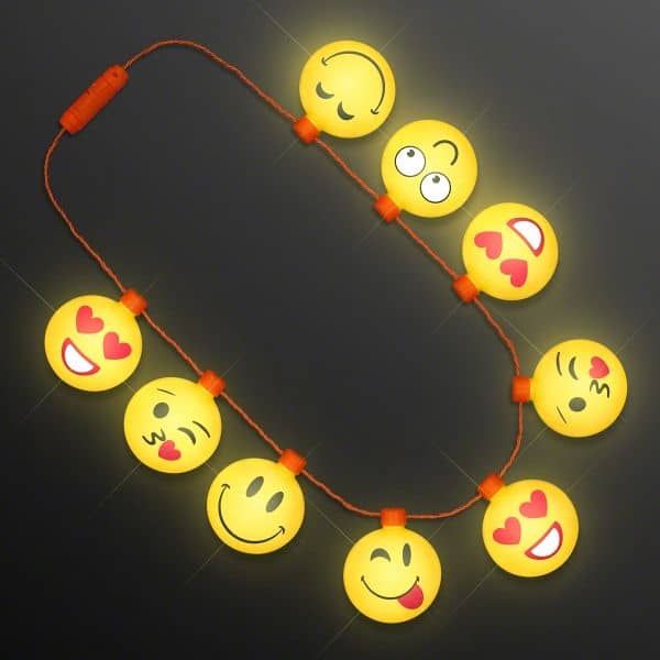 Jumbo Emoji String Light Necklace