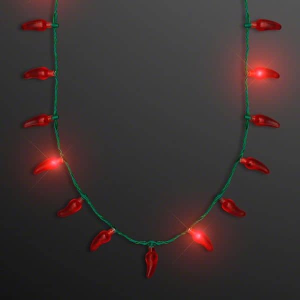 LED Red Chili Pepper Necklaces