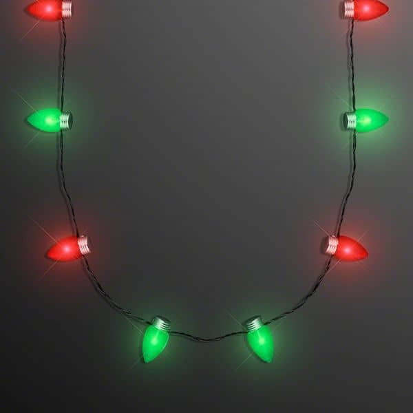 Christmas Light Necklace With 1" Bulbs