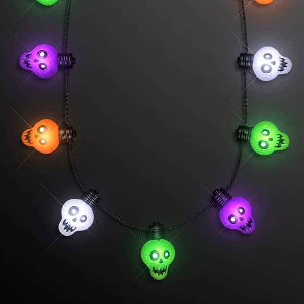 Zombie Skulls LED Jumbo String Lights Necklace