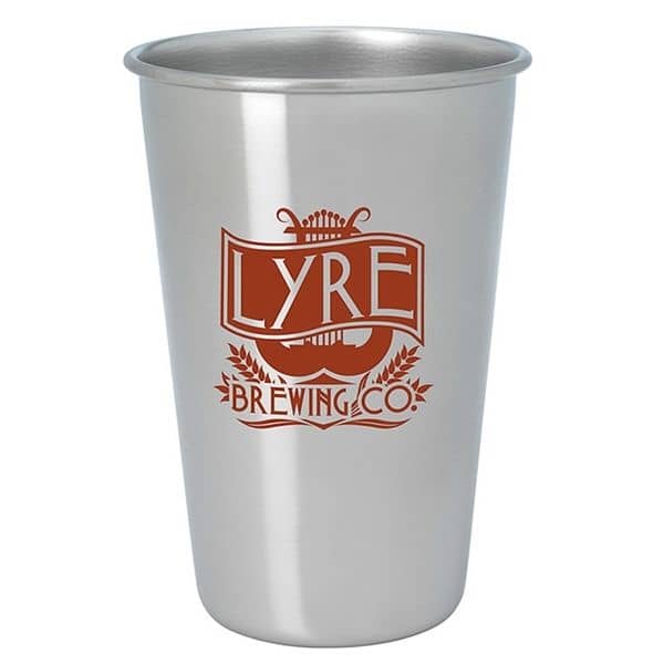 Stainless Pint Glass - 16 oz.