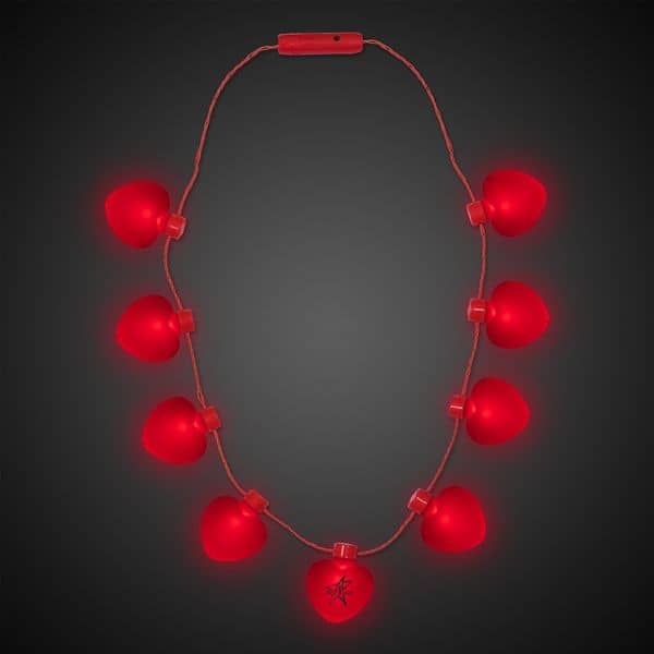 Red Heart LED Necklace