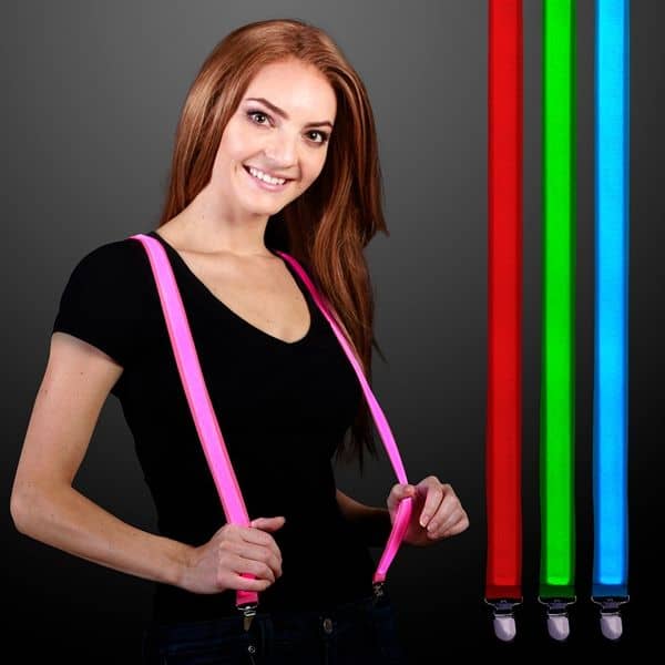 LED Light Up Suspenders