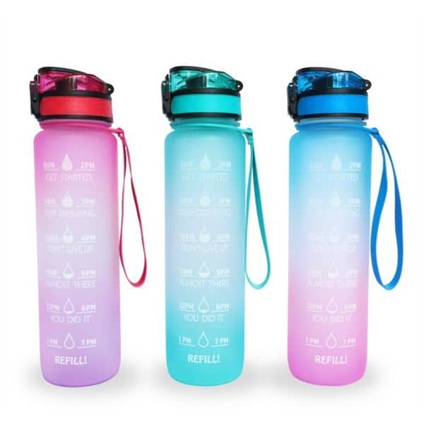 32oz Motivational Fitness Sports Water Bottle