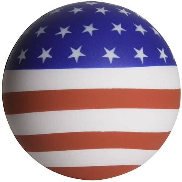 Squeezies® Flag Ball Stress Reliever