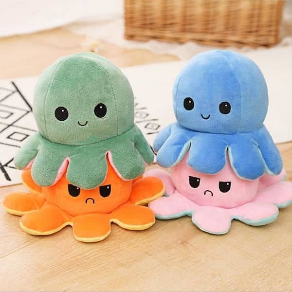 Reversible octopus doll