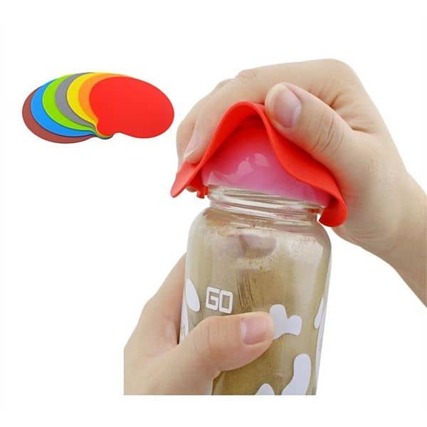 Silicone bottle opening pad