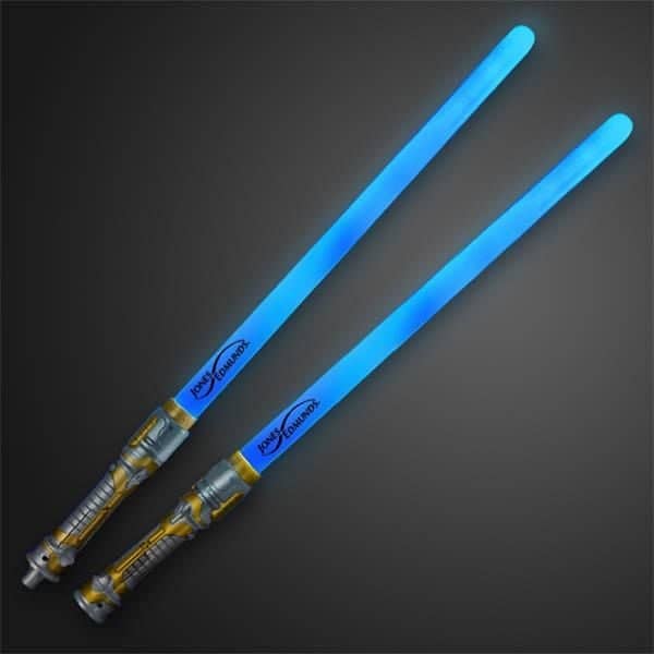 Double Sided Swords Sabers with Blue LEDs and Sounds