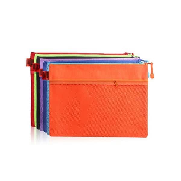 Colored document stationery bags