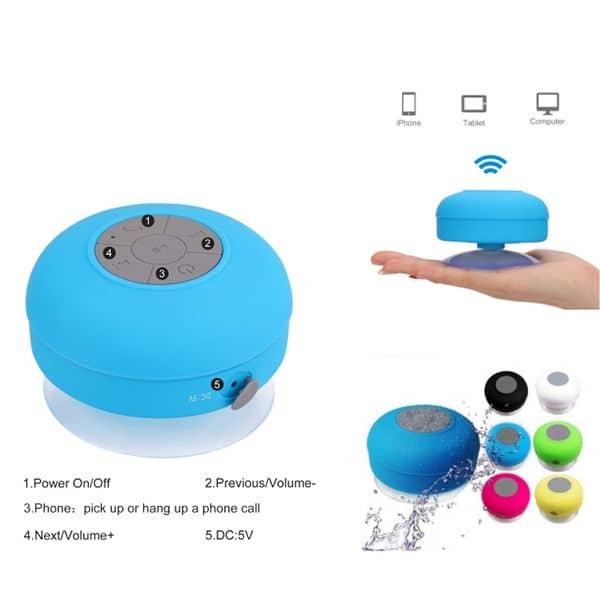 Waterproof Wireless Bluetooth Speaker with sucker