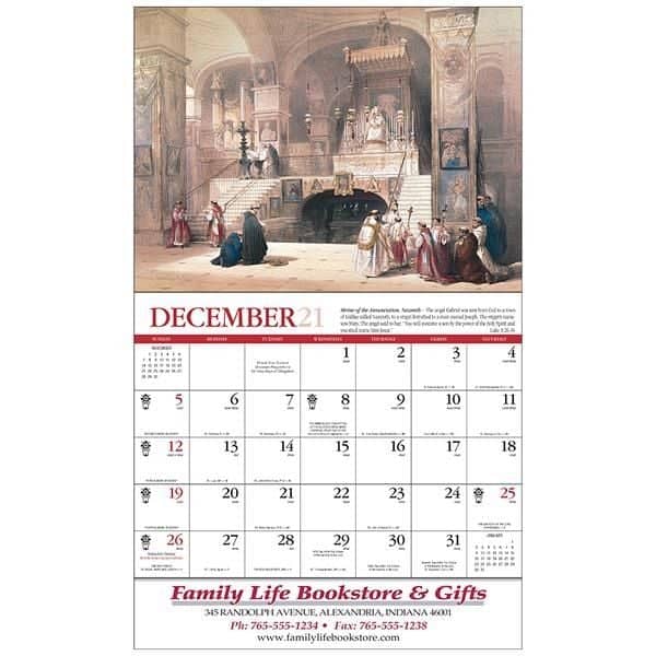 Art of the Holy Land Catholic Version Appointment Calendar