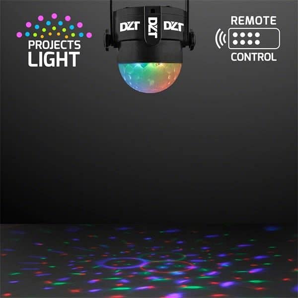 Instant Party Light Projector, 5" LED Disco Lamp with Remote