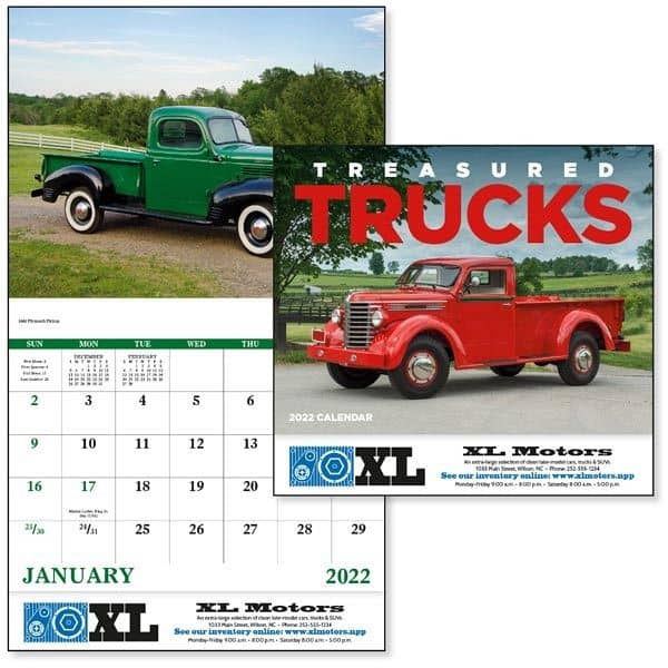 Stapled Treasured Trucks Vehicle 2022 Appointment Calendar