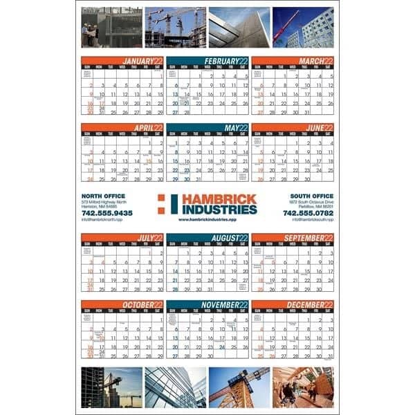 Full Color Span-a-Year 2022 Calendar